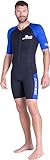 Cressi Tiburon Man Shorty Wetsuit 3mm - Shorty Neoprenanzug für Männer zum Schnorcheln, Schwimmen...