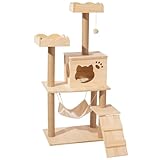 Katzenbaum Turm für Indoor Katzen, Multi-Level Katzenhaus mit Plattformbett, Katze Condo Perfekt...
