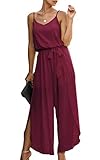 ASOMI Jumpsuit Damen Sommer Lang: Sexy Cocktail Elegant Mode Gürtel Overall Hochzeit Hawaii Urlaub...