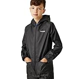 Regatta Unisex - Kinder Kids Stormbrk Jkt Jacke, Schwarz, 9-10 Jahre EU