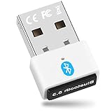 Bluetooth Adapter PC, USB Bluetooth 5.3 Dongle (EDR & BLE) - Bluetooth Stick für Desktop Laptop,...