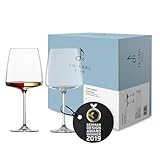 Zwiesel Glas Weinglas samtig & üppig Vivid Senses (2-er Set), filigrane Weingläser,...