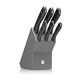 WMF Messerblock mit Messerset 7-teilig, Küchenmesser Set mit Messerhalter, 6 scharfe Messer,...