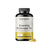 OnEnergy Nachtkerzenöl 1000 mg – 180 Weichkapseln – 6-Monatsvorrat – Natürliche Quelle für...