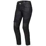 OZONE MOTO Roxy Lady Motorradjeans Damen | Aramidfaser Futter | Knieprotektoren Stufe 2 | Taschen...