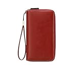 LUYYBDBG Geldbörse RFID-Anti-diebstahl-bürste Damen-geldbörse Doppelreißverschluss Lange...