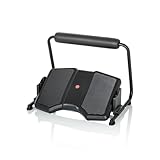 hjh OFFICE Fußstütze Büro PODI F Schwarz ergonomische Fußablage höhenverstellbar & neigbar,...