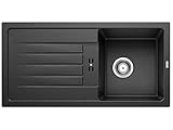 BLANCO FAVUM 45 S | Küchenspüle 86x43,5 | Granitspüle aus SILGRANIT anthrazit | Einbauart: Einbau...
