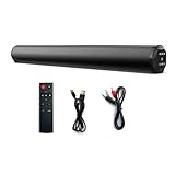 Rfeeuubft Kabellose Bluetooth-Soundbar, leistungsstarker Stereo-Surround-Sound, Subwoofer, FM-Radio,...