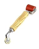 QWORK® 2 IN 1 Andrückwalze Rollen Hochtemperaturbeständige, 40 mm Hartgummi Andrückrolle und 6...