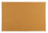 OFFICE PRODUCTS Pinnwand Notizbrett aus Kork / 60 x 40 cm/ 1 Stück/Rechteckig/Korktafel Korkplatte...