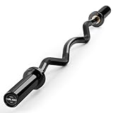 PhysKcal Profi SZ Curlstange, Super Hantelstange Curl Bar I Max. Gewichtsbelastung bis zu 367kg,...