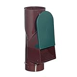 Regenwasserfilter Laubabscheider braun für Blechfallrohre mit 80 mm und 100 mm Durchmesser....