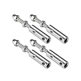 Seilspanner Edelstahl 4 Stück, Seilspanngarnitur & Schraubterminal für Drahtseil 3/4mm,...