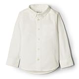 Amazon Essentials x Sofia Grainge Baby Jungen Elastisches Oxford-Hemd mit Kragen, Weiß, 6-9 Monate