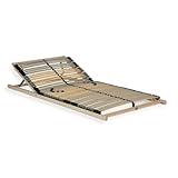Sleepneo Lattenrost 140x200 cm – Verstellbares Kopfteil 42 Latten 7-Zonen Belastbar bis ca. 140 kg...