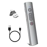 UBUYUONE Presenter [USB C+Wiederaufladbar], Pointer für Präsentationen, kabelloser...