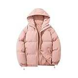 Generisch Winterjacke Mit Kapuze Damen Kurz Warm Moderne Winterjacken Für Frauen Wintermantel...