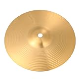 PRETYZOOM Messing Hi hat Becken Crash Ride Becken Schlagzeugzubehör für Anfänger und Spieler...