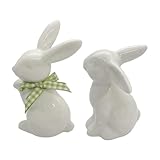 Generisch Kaninchenfiguren – Dekorative Keramikstatue | Feiertags-Porzellanskulptur |...