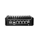 PcZinophyte Solider Firewall-Mini-PC, verbesserter N150 DDR5 2xNVMe 4xi226-V 2,5G, lüfterloser...