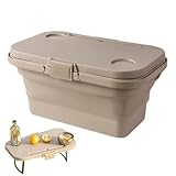 Isolierte Kühltasche für den Sommer, 44 x 26 x 23 cm, Picknick-Set – Baskett Picknick, mit...