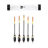 Zite Fishing Waggler-Posen Set - 5 STK Vorgebleite Angel-Posen & Schwimmer Friedfisch Angeln - 2+2g...