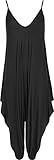 WearAll Lagenlook Harem Overall für Damen, mit Spaghettiträgern, Kleid, Hemd und Hose,...