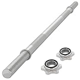 MAXXIVA Hantelstange 120 cm Langhantelstange Krafttraining Zugstange silber verchromt...