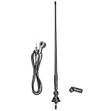 tomzz Audio 1000-001-1 Hochflexible Universal Gummi Antenne AM/FM UKW ca. 1,3m Kabel DIN+ISO Stecker...