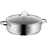WMF Schmorpfanne 28cm Induktion, Schmortopf mit Deckel 5l, Cromargan Edelstahl beschichtet,...