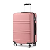 Kono Koffer Trolleys Handgepäck 55cm Leicht Hartschalenkoffer Reisekoffer mit 4 Rollen und TSA...
