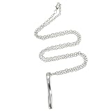 UPKOCH Hip Hop Halskette für Männer mit Zinklegierungs Anhänger Coole Punk Kette 60cm Dekorativer...