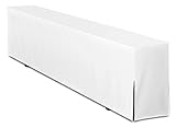 TexDeko® Bierbankhusse für Bierzeltgarnitur 220x25x46cm Premium Blickdicht waschbar...