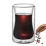 Doppelwandige Tasse – Elegante Kaffeegläser Tassen | Vielseitige Isolierglas-Kaffeetassen | Klare...