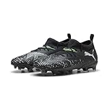 PUMA Future 8 Match FG/AG JR Fussballschuh, Black Silver-Fluo Green, 29 EU