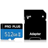 512GB Micro SD-Karte mit Adapter (Klasse 10 Hochgeschwindigkeit) für Kamera, TF-Speicherkarte für...