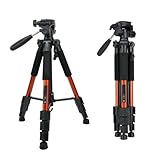 Tripod, Professionelles Stativ mit Kugelkopf und Schnellwechselplatte, kompatibel mit Sony, Nikon,...