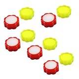 NIYANGLE 10 Stück Teiliges Fingerfeuchteschwamm Bargeldzählung Weiche Tragbare Zählhilfen in Rot...