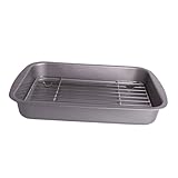 HEMOTON Speiseteller aus Metall Tabletts Mini Backschalen rostfrei Backformen für den Ofen Fisch...