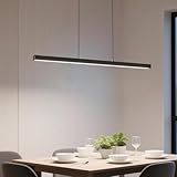 FIVMEN Hängelampe Pendelleuchte Esstisch 48W Esszimmerlampe Hängend Höhenverstellbar Moderne LED...