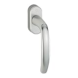 HOPPE 10760880 Fenstergriff Atlanta-Secustik 90°, VK 7 x 32-42 mm, Silber