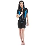 Seac Ciao (ex Sealight) - Neopren Shorty 2,5 mm - Schwarz/Hellblau - Damen M