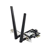 ASUS PCE-AXE5400 WiFi 6E PCI-E Adapter (Zwei Externe Antennen, 6Hz Band, 160MHz, Bluetooth 5.2,...