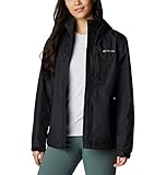 Columbia Damen Wasserdicht Regenjacke, Black (Latest Collection), M