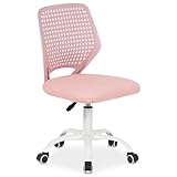 IDIMEX Kinderdrehstuhl Jade höhenverstellbar, Pink – ergonomischer Schreibtischstuhl für Kinder,...