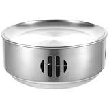 CORHAD Tragbarer Spirituskocher Edelstahl 20cm Campingkocher mit Abnehmbarer Schale Isoliergrill...