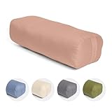 Vedara® Yoga Bolster AKAMA – Yogakissen mit Kapokfüllung für Yin Yoga – Rechteckig –...