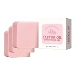 Castor Oil Conditioner Bar,Rizinusöl-Conditioner Seife,Natürliche Haarspülung,Nährt die...