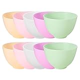 HONITANO 10 Stück Gesichtsmasken Mischschalen aus Flexiblem Langlebigem Material für Selbstgemacht...